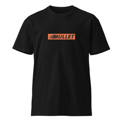 Mullet Word Tee - Black / Orange